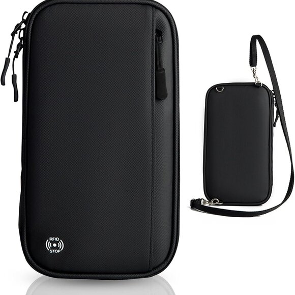 RFID Passport Holder Family - Large RFID Blocking Travel Document Organizer for